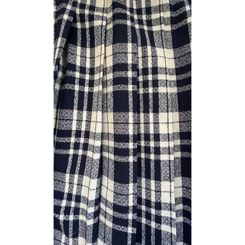 Vintage Pendleton Wool Plaid Black White Women's Skirt Size  12 - Picture 10 of 12